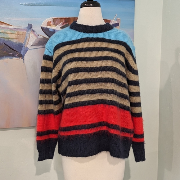 Solution striped fuzzy sweater - Picture 2 of 7